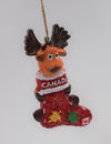 Christmas Ornaments-Moose Stocking