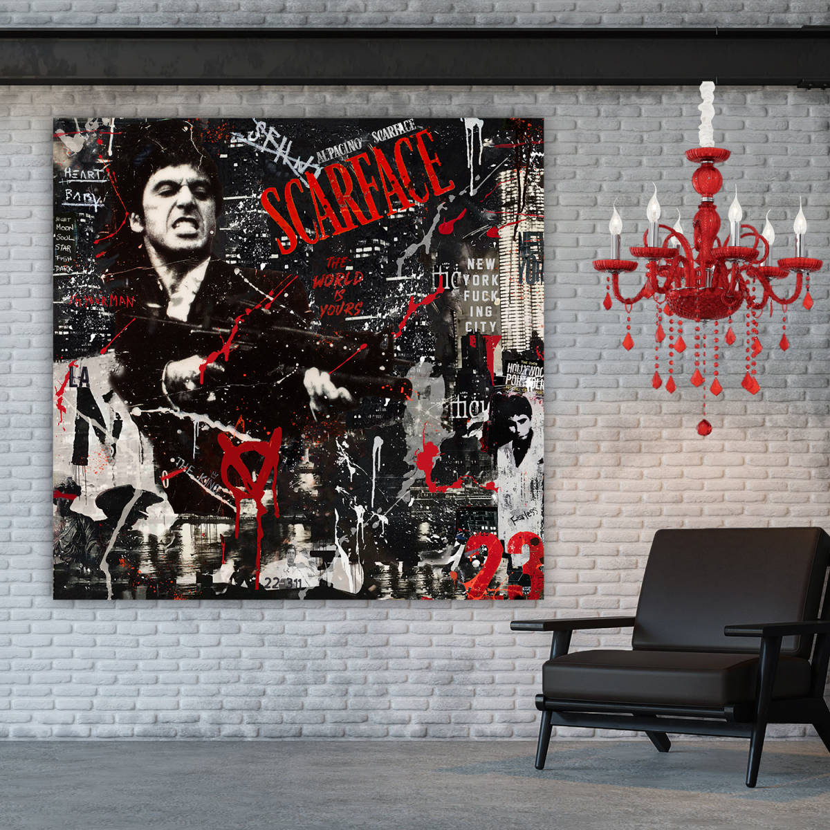 CANVAS Art Scarface Square Paint - Accessories – Boutique Légende